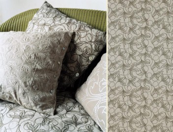 WILLIAM MORRIS MAY EMBROIDERY FABRIC